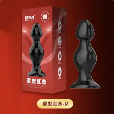 TPR柔軟後庭塞-M｜吸盤固定・男女適用