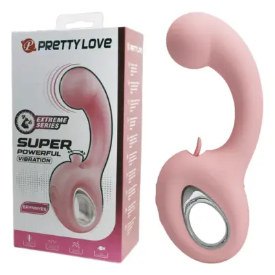 PRETTY LOVE 極致雙刺激舔震按摩棒｜10段震動×5段舔舐